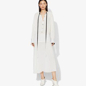Proenza Schouler Micro Pleated Long Sleeve Dress